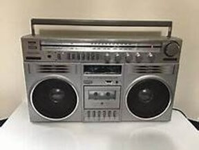 Figure 1. Battery Hungry Portable Radio-Cassette Player from the 1980s. Called a "Boom box".