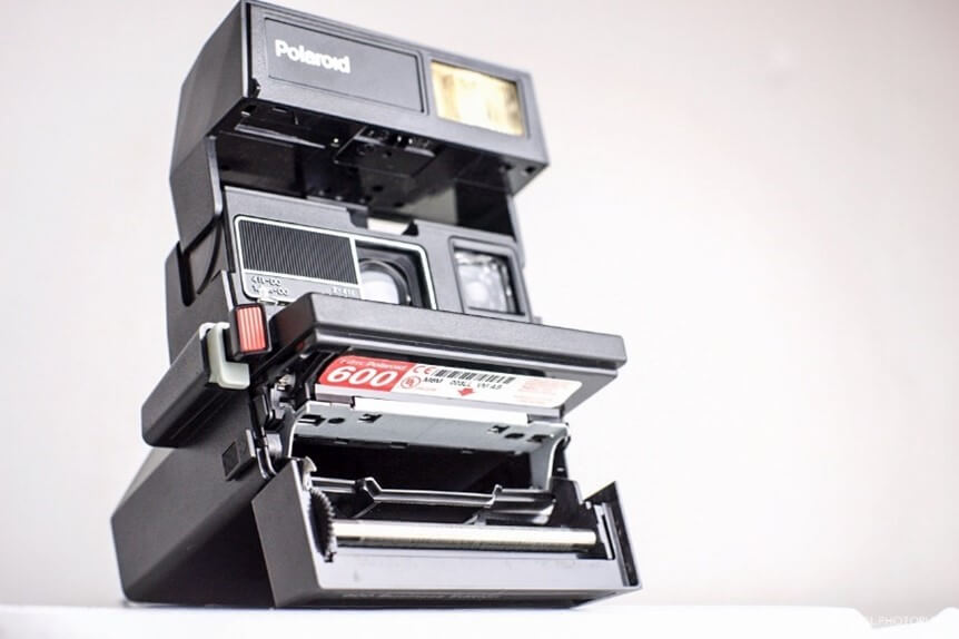 Figure 2. 1980’s Polaroid Camera showing a "600" film cartridge.  